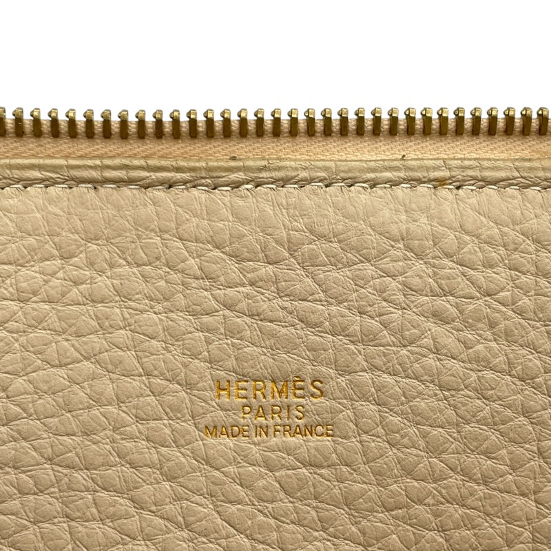 エルメス HERMES ボリード35 □F刻 べトンxブラック　ゴールド金具 トゴ/アマゾニ レディース ショルダーバッグ