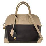 エルメス HERMES ボリード35 □F刻 べトンxブラック　ゴールド金具 トゴ/アマゾニ レディース ショルダーバッグ