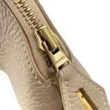 エルメス HERMES ボリード35 □F刻 べトンxブラック　ゴールド金具 トゴ/アマゾニ レディース ショルダーバッグ