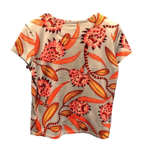 エルメス HERMES 総柄プリントTシャツ コットン レディース 半袖Ｔシャツ