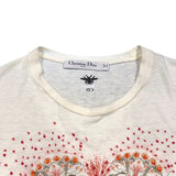 クリスチャン・ディオール Christian Dior Tシャツ 113T03B4472 クリーム コットン レディース 半袖シャツ