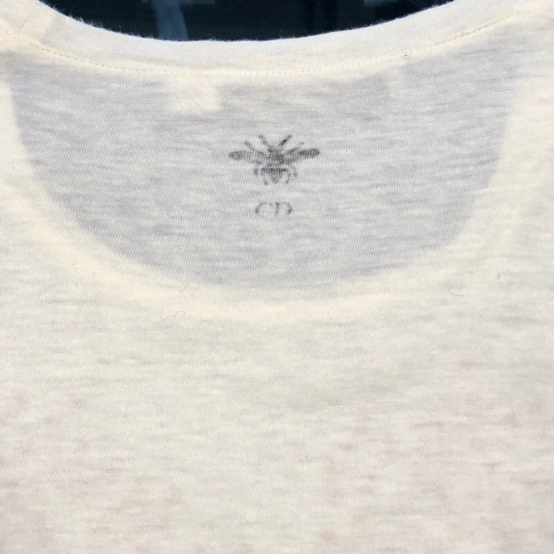 クリスチャン・ディオール Christian Dior Tシャツ 113T03B4472 クリーム コットン レディース 半袖シャツ