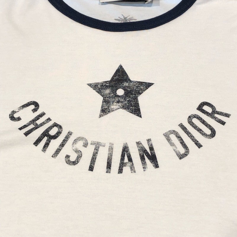 クリスチャン・ディオール Christian Dior Dioriviera ロゴプリント Tシャツ 443T27A4537 コットン レディース 半袖Ｔシャツ