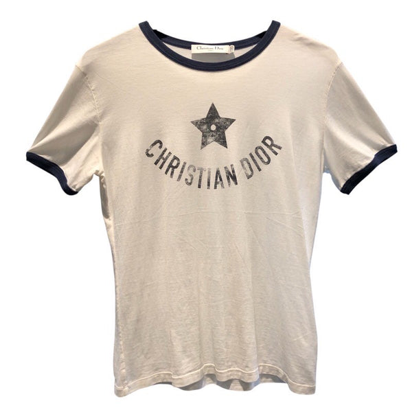 クリスチャン・ディオール Christian Dior Dioriviera ロゴプリント Tシャツ 443T27A4537 コットン レディース 半袖Ｔシャツ
