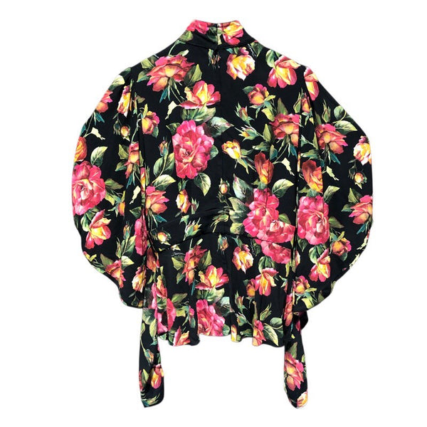 ドルチェ＆ガッバーナ Dolce & Gabbana フローラル総柄ブラウス F7ZW5T マルチカラー レーヨン レディース ブラウス