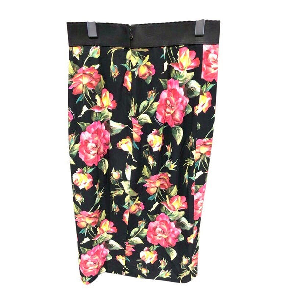 ドルチェ＆ガッバーナ Dolce & Gabbana フローラル総柄ロングスカート F4AOBT レーヨン レディース スカート