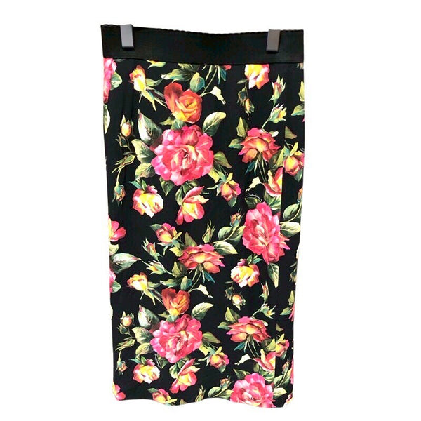 ドルチェ＆ガッバーナ Dolce & Gabbana フローラル総柄ロングスカート F4AOBT レーヨン レディース スカート