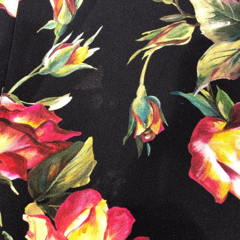 ドルチェ＆ガッバーナ Dolce & Gabbana フローラル総柄ロングスカート F4AOBT レーヨン レディース スカート