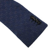 グッチ GUCCI GG総柄コットンブレンドフォーマルジャケット 698742 ネイビー コットン メンズ テーラードジャケット