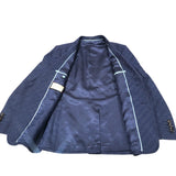 グッチ GUCCI GG総柄コットンブレンドフォーマルジャケット 698742 ネイビー コットン メンズ テーラードジャケット