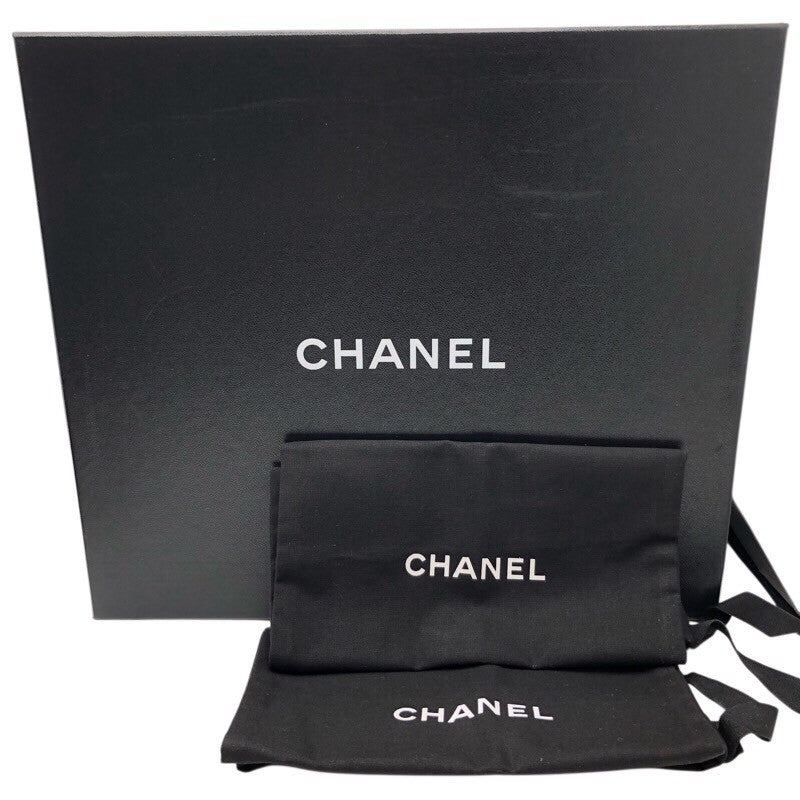 シャネル CHANEL マルチカラーロゴレザーフラットサンダル Q38933 レザー レディース サンダル