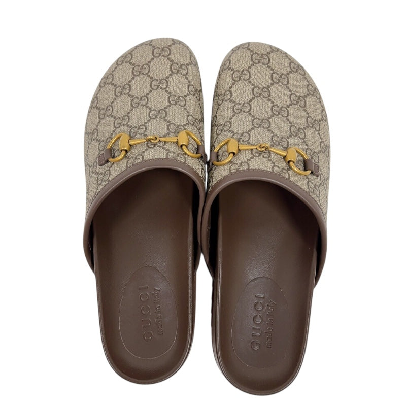 グッチ GUCCI GG総柄ホースビットミュール 749908 ブラウン