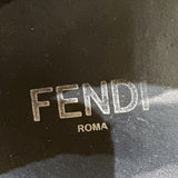 フェンディ FENDI FFロゴカットスニーカー 7E1202 ブラック/ブラウン/イエロー コットン メンズ スニーカー