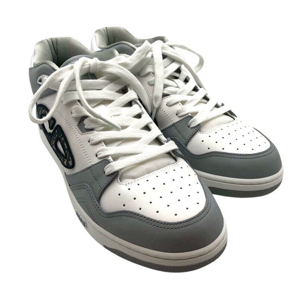 クリスチャン・ディオール Christian Dior B57 ミッドカットスニーカー 3SN318ZXU ホワイト/グレー レザー メンズ スニーカー