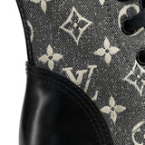 ルイ・ヴィトン LOUIS VUITTON メトロポリスレースアップブーツ グレー レディース ブーツ