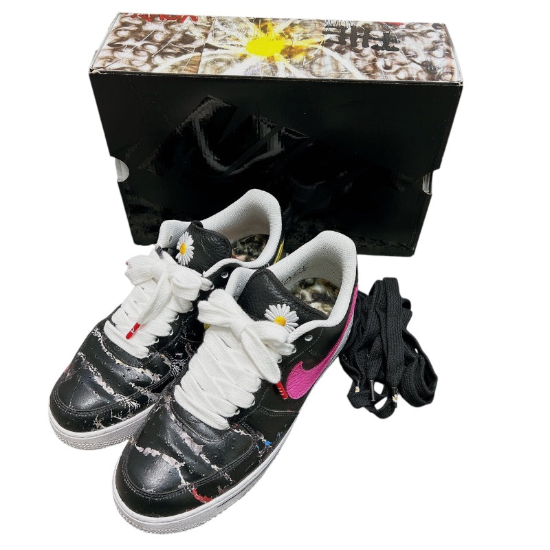 ナイキ NIKE × PEACEMINUSONE エアフォース1 PARANOISE AQ3692-004 ブラック レザー メンズ スニーカー