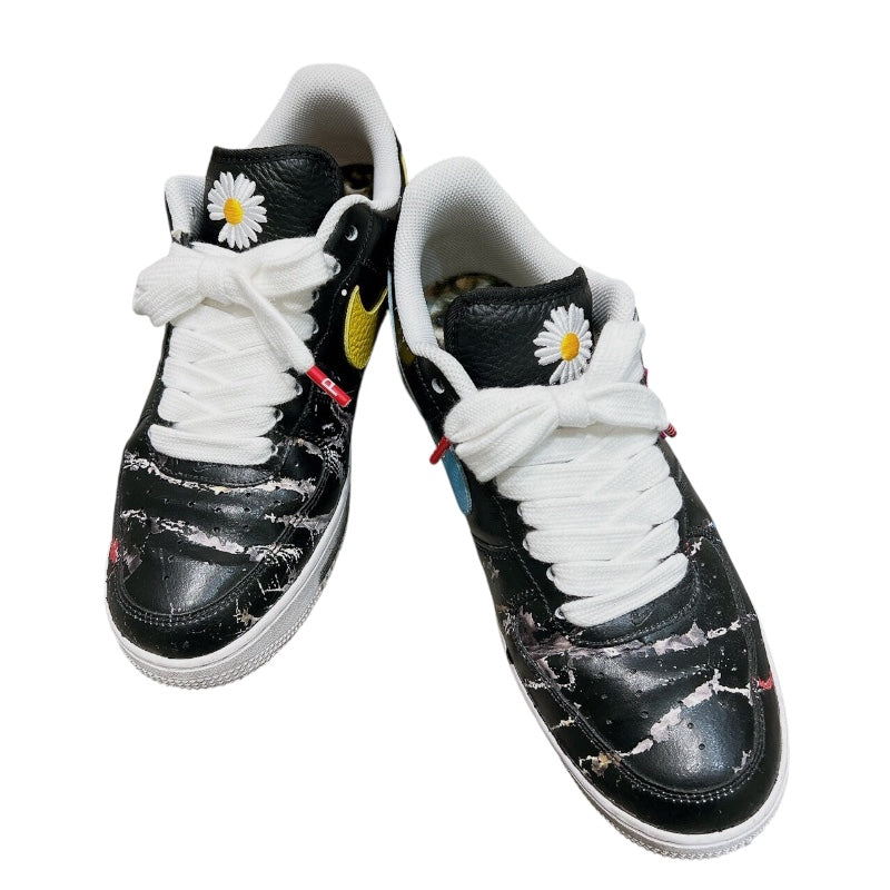 ナイキ NIKE × PEACEMINUSONE エアフォース1 PARANOISE AQ3692-004 ブラック レザー メンズ スニーカー