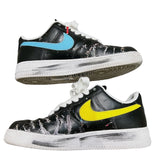 ナイキ NIKE × PEACEMINUSONE エアフォース1 PARANOISE AQ3692-004 ブラック レザー メンズ スニーカー