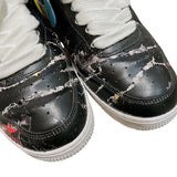 ナイキ NIKE × PEACEMINUSONE エアフォース1 PARANOISE AQ3692-004 ブラック レザー メンズ スニーカー