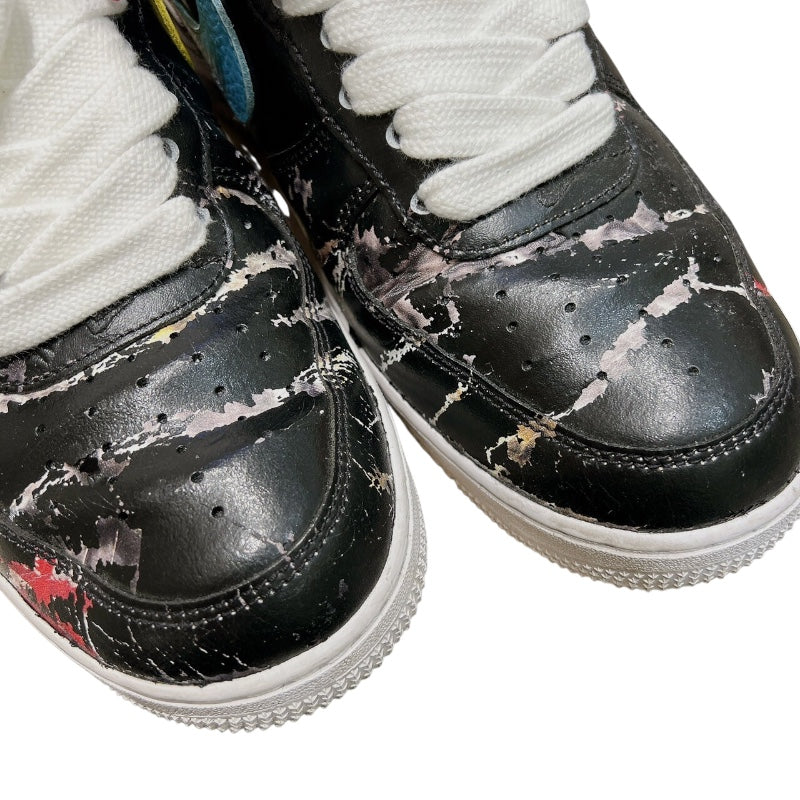 ナイキ NIKE × PEACEMINUSONE エアフォース1 PARANOISE AQ3692-004 ブラック レザー メンズ スニーカー