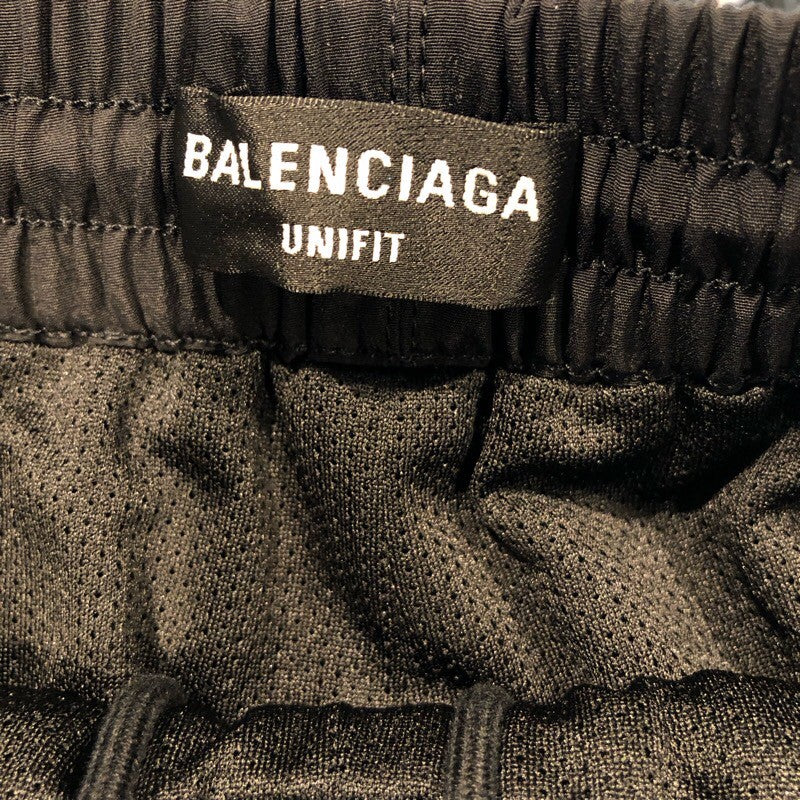 バレンシアガ BALENCIAGA 3Bナイロントラックパンツ 704715 ブラック ナイロン メンズ パンツ