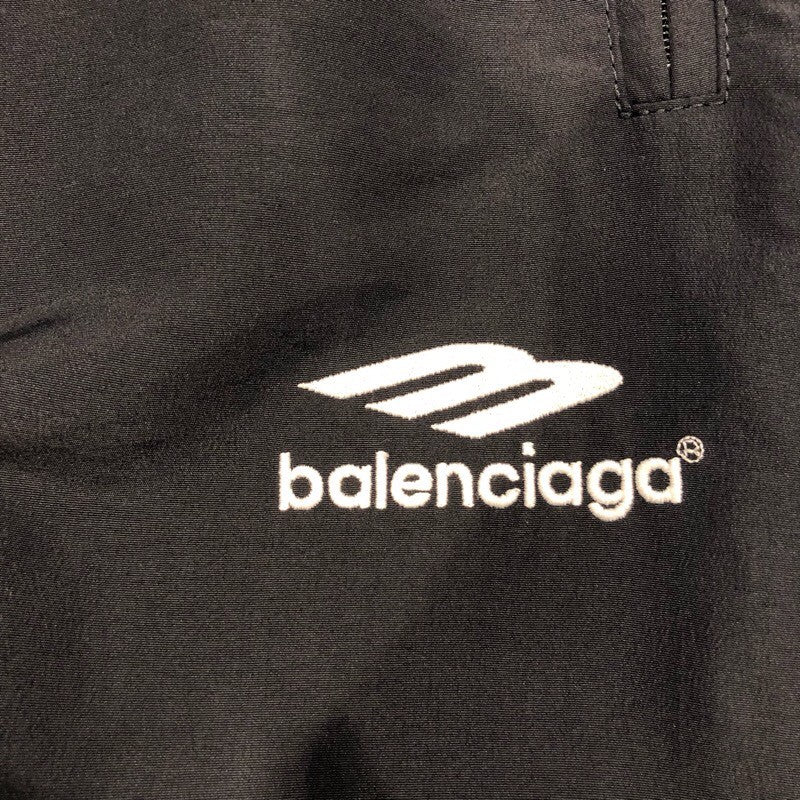 バレンシアガ BALENCIAGA 3Bナイロントラックパンツ 704715 ブラック ナイロン メンズ パンツ