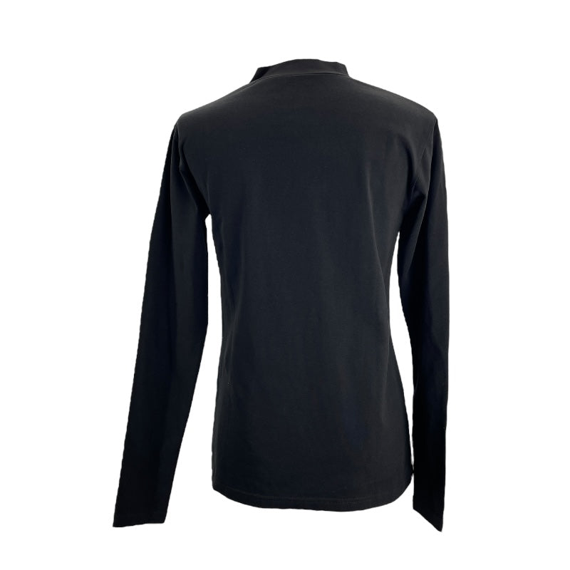バレンシアガ BALENCIAGA ロゴプリント長袖Tシャツ 620966 ブラック コットン 長袖Ｔシャツ メンズ 中古 バレンシアガ BALENCIAGA ロゴプリント長袖Tシャツ 620966