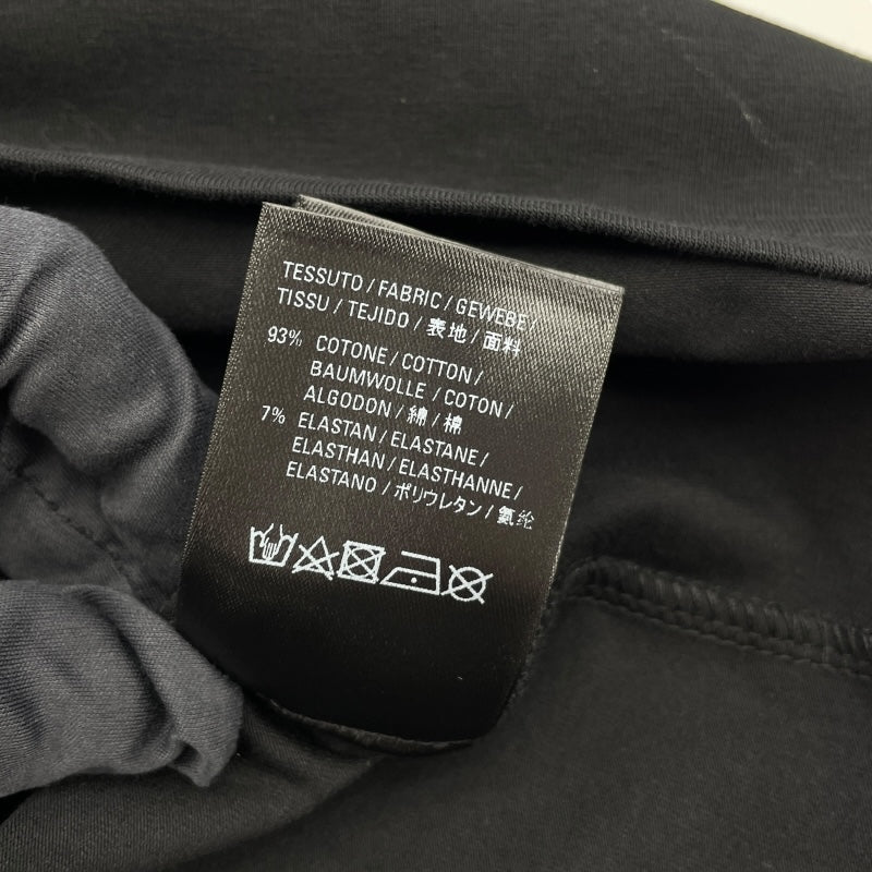 バレンシアガ BALENCIAGA ロゴプリント長袖Tシャツ 620966 ブラック コットン メンズ 長袖Ｔシャツ