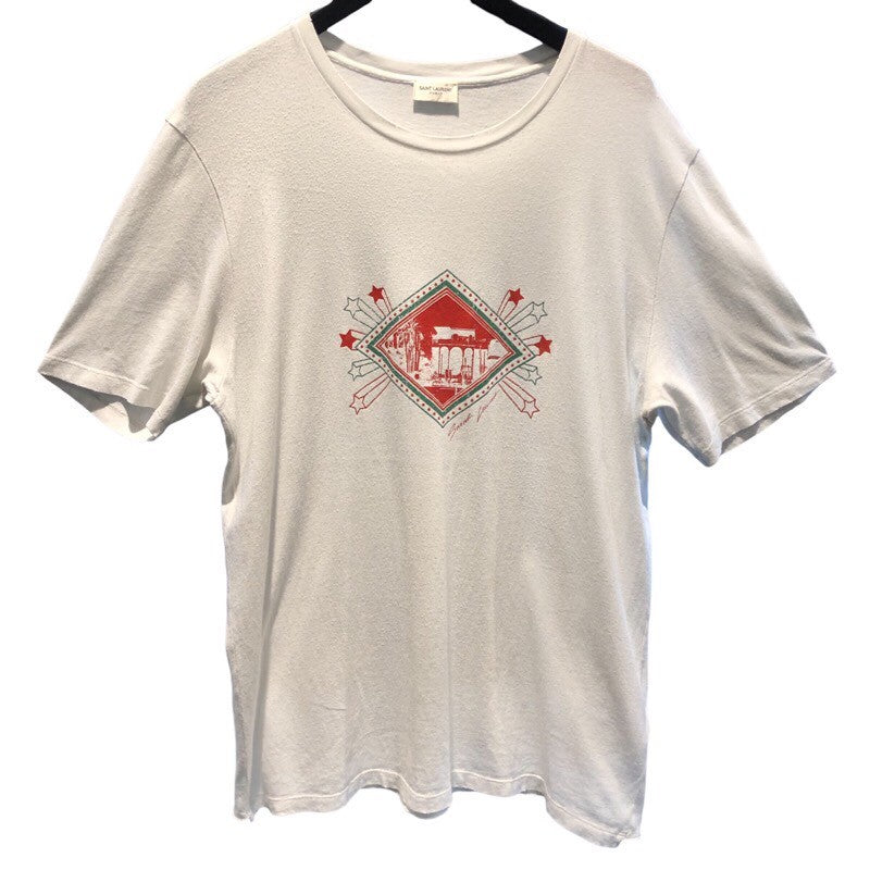 サンローラン SAINT LAURENT プリントTシャツ 603303 コットン メンズ 半袖Ｔシャツ