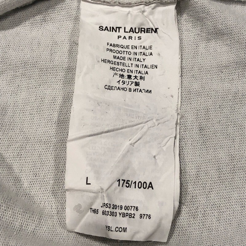 サンローラン SAINT LAURENT プリントTシャツ 603303 コットン メンズ 半袖Ｔシャツ