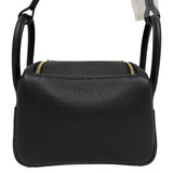 エルメス HERMES リンディミニ K刻 ブラック ゴールド金具 トリヨン レディース ショルダーバッグ