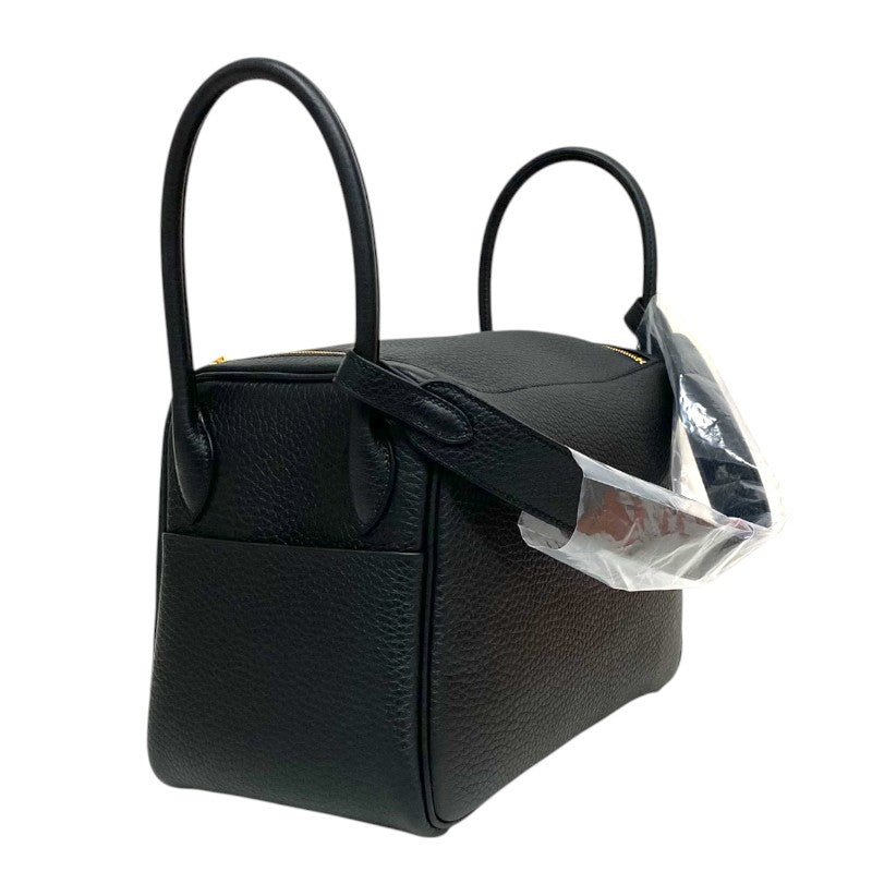 エルメス HERMES リンディ26 K刻 ブラック ゴールド金具 トリヨン レディース ショルダーバッグ