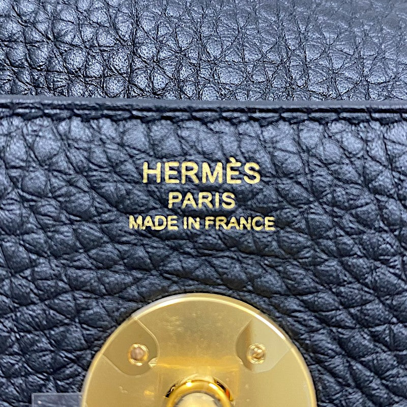 エルメス HERMES リンディ26 K刻 ブラック ゴールド金具 トリヨン レディース ショルダーバッグ