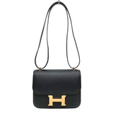 エルメス HERMES コンスタンスミニ K刻 ブラック ピンクゴールド金具 エプソン レディース ショルダーバッグ