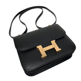 エルメス HERMES コンスタンスミニ K刻 ブラック ピンクゴールド金具 エプソン レディース ショルダーバッグ