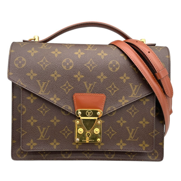 ルイ・ヴィトン LOUIS VUITTON モンソー M51185 ブラウン モノグラム メンズ ショルダーバッグ