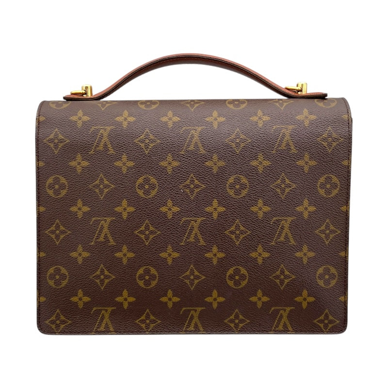 ■美品■LOUISVUITTONルイヴィトン モンソー M51185 ビジネス ルイ・ヴィトン LOUIS VUITTON モンソー M51185 ブラウン