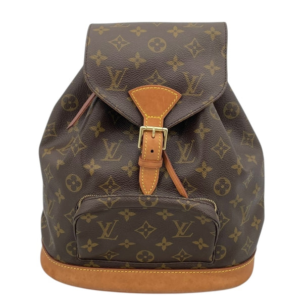 ルイ・ヴィトン LOUIS VUITTON モンスリMM M51136 ブラウン モノグラム・キャンバス レディース リュック・デイパック