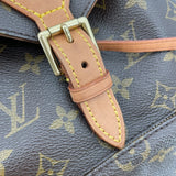 ルイ・ヴィトン LOUIS VUITTON モンスリMM M51136 ブラウン モノグラム・キャンバス レディース リュック・デイパック