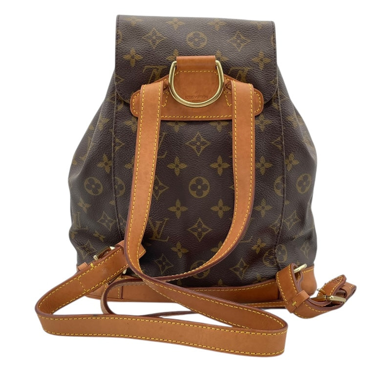 ルイ・ヴィトン LOUIS VUITTON モンスリMM M51136 ブラウン モノグラム・キャンバス レディース リュック・デイパック