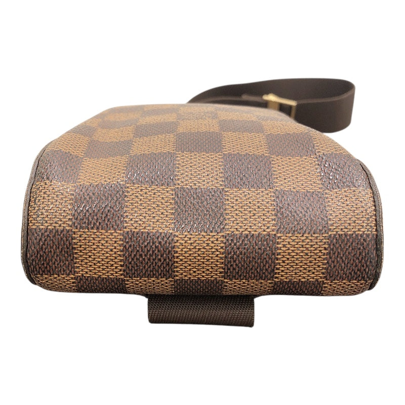 ルイ・ヴィトン LOUIS VUITTON ジェロニモス N51994 ブラウン ダミエ・エベヌ ユニセックス ウエストバッグ