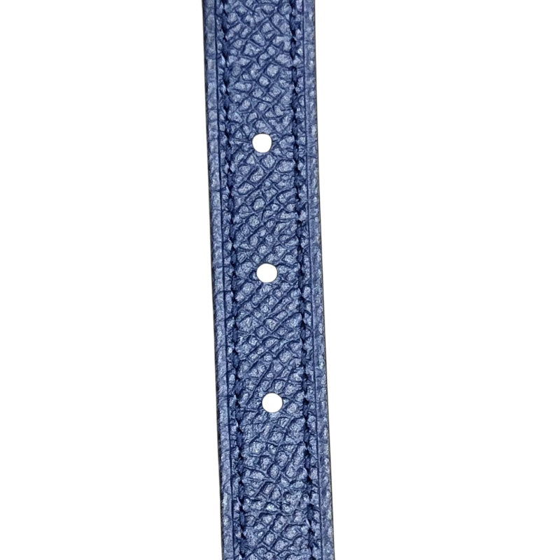 エルメス HERMES アンクルレザーキット13ベルト85cm W刻 ヴェールヴェロネーズ・ブルーサフィール レディース ベルト