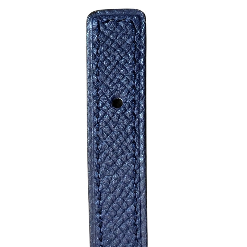 エルメス HERMES アンクルレザーキット13ベルト85cm W刻 ヴェールヴェロネーズ・ブルーサフィール レディース ベルト