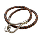 エルメス HERMES ジャンボチョーカー/ブレスレット ブラウン　シルバー金具 レザー・メタル ユニセックス ブレスレット
