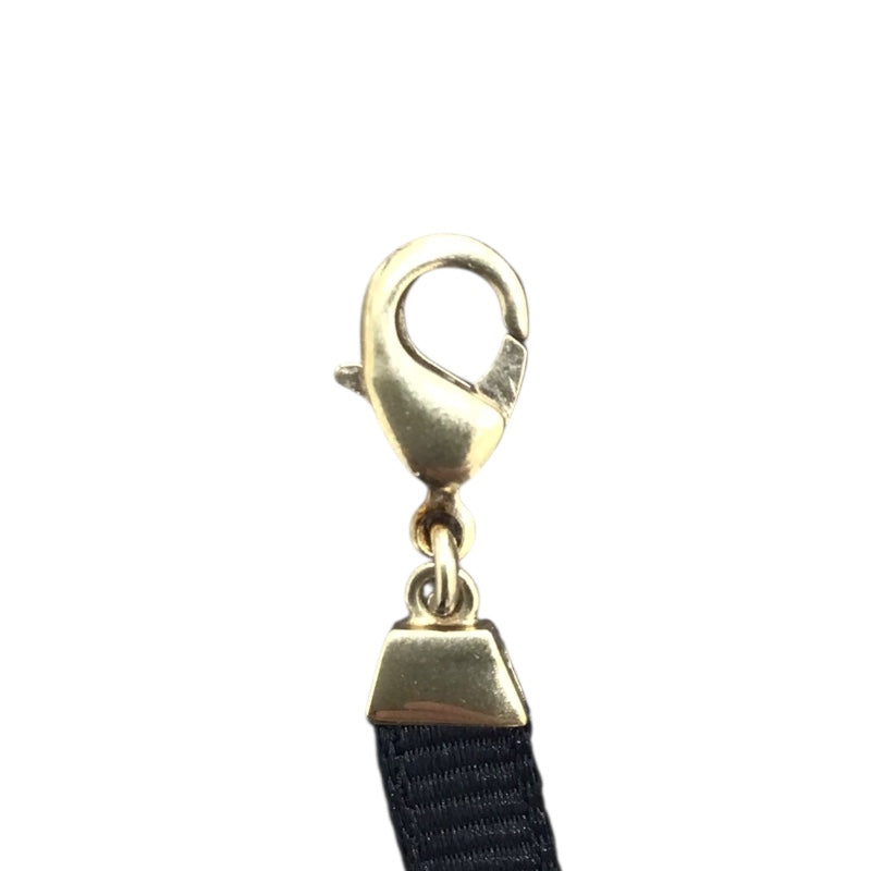 クリスチャン・ディオール Christian Dior PLANDEPARIS チョーカー ブラック・ゴールド メタル　ラインストーン　パール　GD アクセサリー