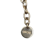 クリスチャン・ディオール Christian Dior PLANDEPARIS チョーカー ブラック・ゴールド メタル　ラインストーン　パール　GD アクセサリー