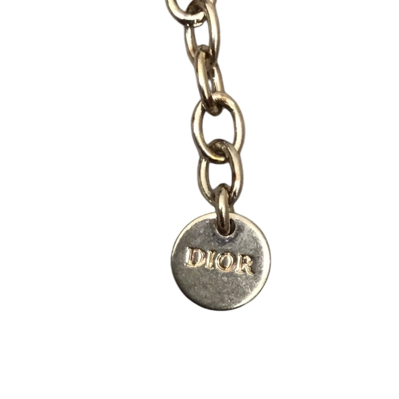 クリスチャン・ディオール Christian Dior PLANDEPARIS チョーカー ブラック・ゴールド メタル　ラインストーン　パール　GD アクセサリー