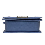 シャネル CHANEL ボーイシャネル20 A67085 20番台 ブルー シルバー金具 パンチングカーフ レディース ショルダーバッグ