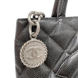 シャネル CHANEL 復刻トート A01804   ブラック シルバー金具 キャビアスキン レディース ハンドバッグ