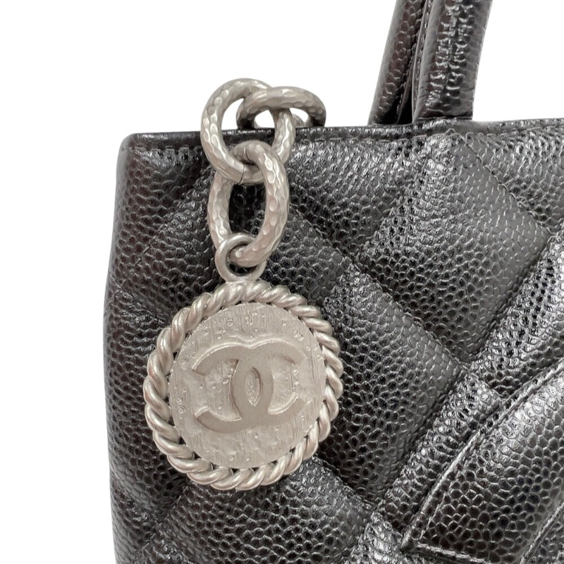シャネル CHANEL 復刻トート A01804 ブラック シルバー金具